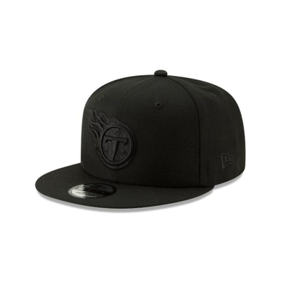 Tennessee Titans Gorra | New Era NFL Basic Black On Black 9fifty Snapback Cap Mexico - Negros